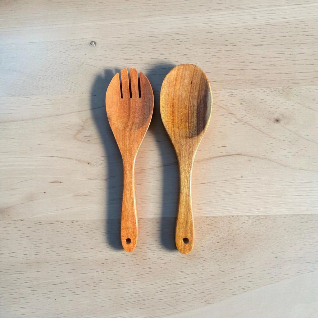 Salatbestikk i akasietre – 2-delt serveringsbestikk (26,5 cm) SkogsTre