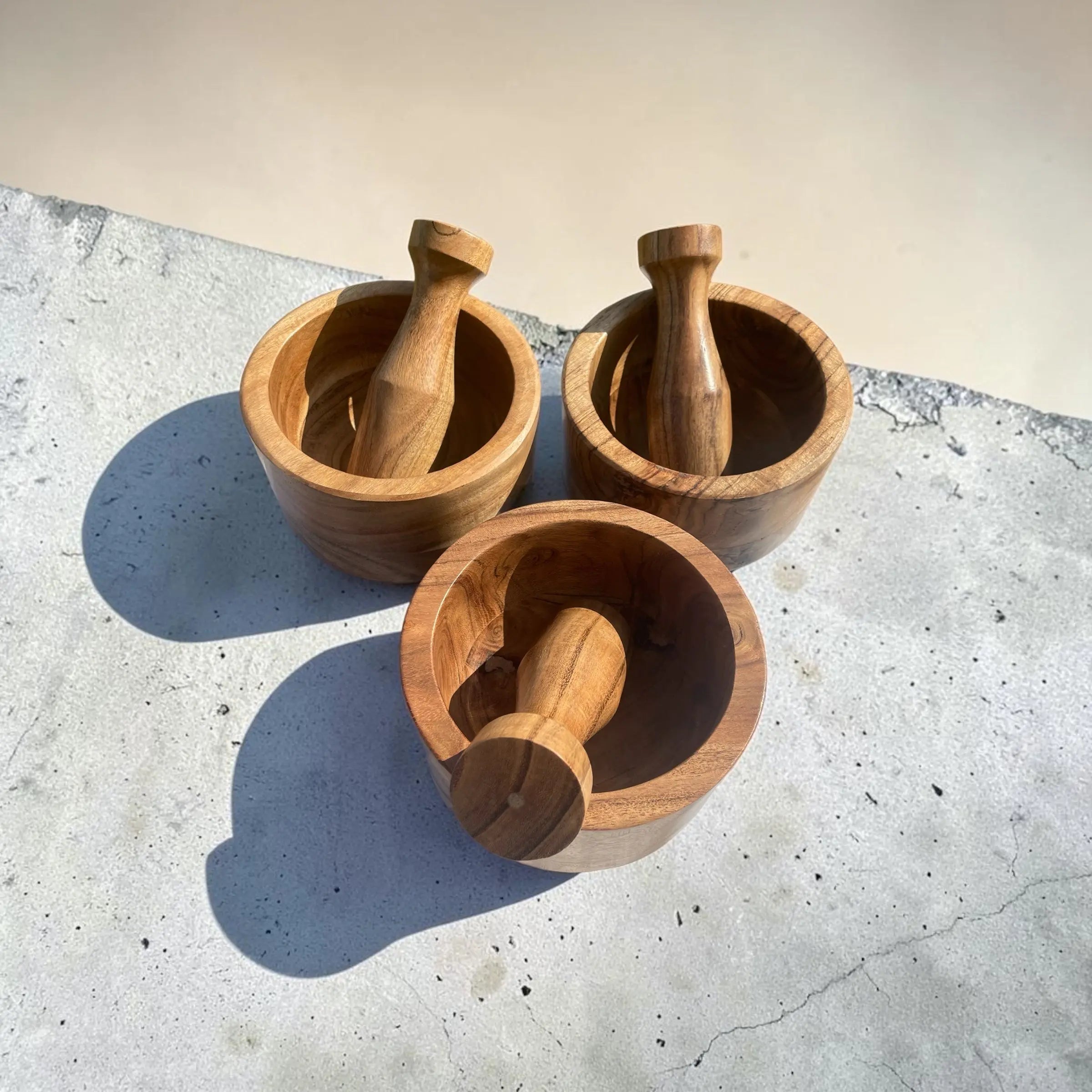 Morter i akasietre med pistill – Ø15 cm SkogsTre